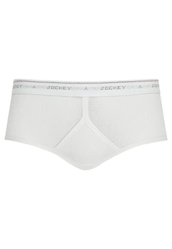 Jockey Classic Cotton Rib Y-Front Brief, White, L Cover