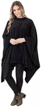 01 Poncho Manta Soft Plush Xale Microfibra Cobetor (preto)