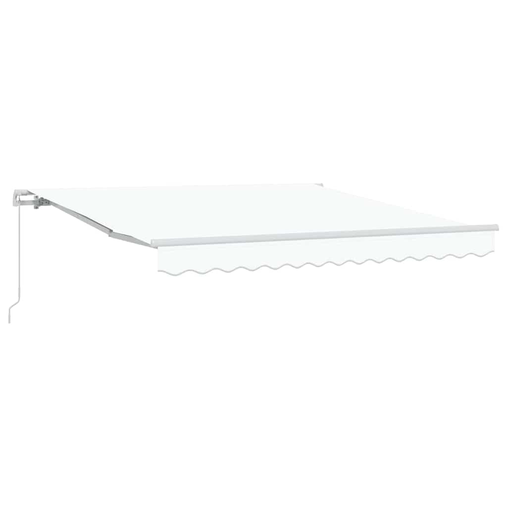 Auvent rétractable pour terrasse en polyester robuste et cadre aluminium