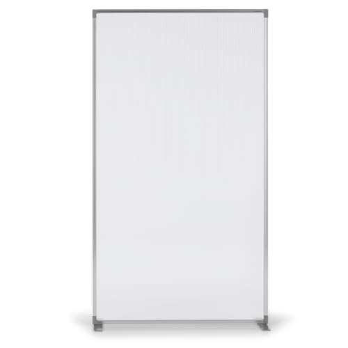 magnetoplan | Einseitig transparenter Raumteiler 1800 x 100 mm | Mobile Trennwand | Messe Sichtschutz | Büro Raumteiler
