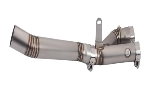 Motorcycle exhaust center pipe Motorcycle Escape System Exhaust Mid Link Pipe Muffler For YZF R1 MT-10 MT10 FZ-10 2015 2025noise Reduction