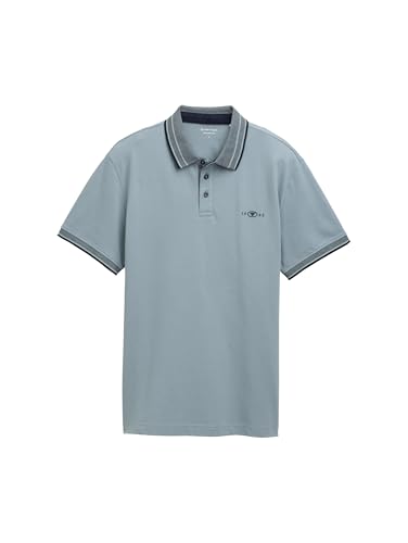 Tom Tailor Herren 1045629 Poloshirt, 27475 - Grey Mint, S EU – Ansicht 2