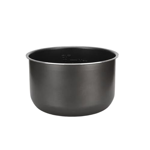 CEPAIXN Revestimiento For Olla A Presión Eléctrica De 4 L, 5 L Y 6 L, Antiadherente, Color Negro, Cristal, Compatible con Midea(4L)