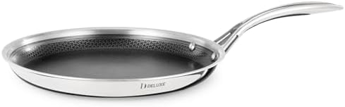 DELUXE Hybrid Ceramic Nonstick Griddle Pan,12-Inch,Stay-Cool Hand...