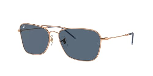 Ray-Ban RBR102S Sunglasses Bundle: RBR 102S CARAVAN REVERSE 92023A Caravan Reverse Rose Gold Dark and Eyewear Cleaning Kit