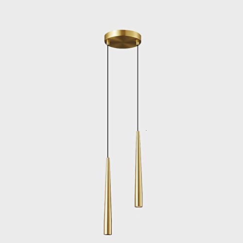 Luminaires suspendus industriels en laiton avec spots LED 3W dimmables