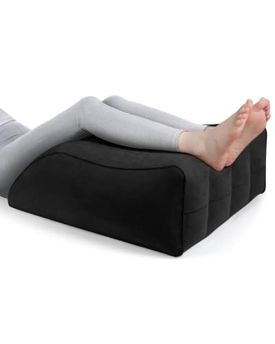 Almohada de elevación de piernas,Almohadas inflables de cuña, Almohadas cómodas para Dormir, Mejorar la circulación y Reducir la hinchazón,Adecuado para Mejorar la Calidad del sueño, Embarazadas