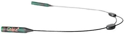 Miniatura 3 de Cablz Colorz Zipz - Correa de retención ajustable para gafas, ligera, perfil bajo, recubierto de acero inoxidable, 14 pulgadas