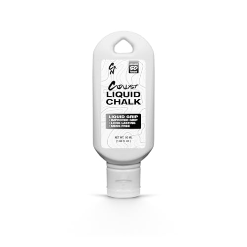 Liquid Chalk for Weightlifting – Gym & Climbing Chalk, Quick Dry Chalkless Grip Enhancer, 50ml Mess-Free, Sweat-Resistant & Long Lasting Gymnastics Chalk, Gym Chalk for Gymnastics, Dancing & CrossFit