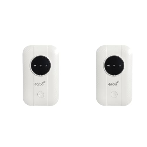 Zhdbchyuu 2X Enrutador WiFi Móvil H803 4G LTE 3650mAh 150Mbps Módem WiFi hasta 10 Usuarios con Ranura para Tarjeta SIM Enrutador Inalámbrico para Viajes