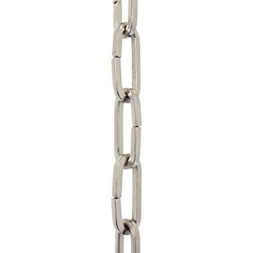 Image of RCH Hardware CH-I-49S-PN Iron Chandelier Chain, Polished Nickel (1 Foot)