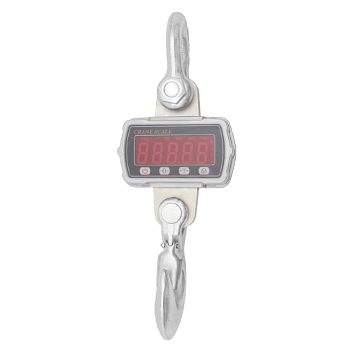 3000kg Digital Crane Scale, Industrial Hanging Scale with Handheld Remote, Backlit LCD, Heavy-Duty Steel Hook, Rechargeable Battery, 6000lb Capacity, for Warehouse Garage Farm Cargo Weighing