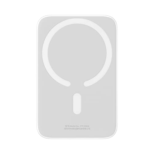 Carregador Portátil Magnético Sem Fio Baseus Power Bank 6000mAh 20W (Branco)
