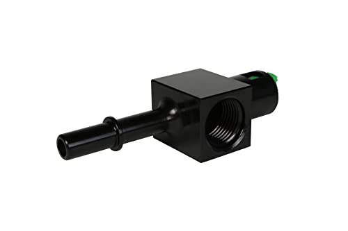 Image of Aeromotive 15121 Quick Connect, 3 /8'' with AN-08 port and 1 /8'' gauge port
