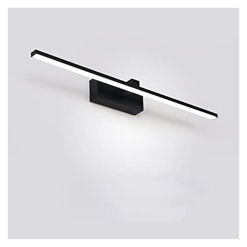 Applique salle de bains LED noire moderne étanche pour miroir maquillage