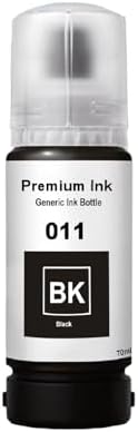 CANOFF 011/012 Compatible Refill Ink for Epson L8180 / L8160 Printer โ Compatible Ink Bottle for Epson 011/012 Ink (Black 1)