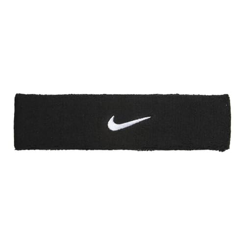 Foto von Nike Unisex Swoosh Stirnband, White/Black, One Size