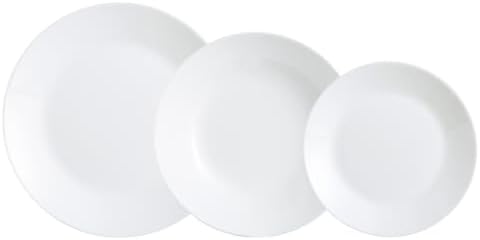 Luminarc Dajar Dinner Service Zelie, Glass, White, 27 x 12 x 26.5...