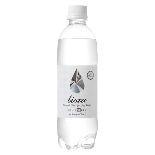 biora天然シリカ炭酸水 500ml × 24本 天然水 炭酸水 スパークリングウォーター シリカ 軟水 美容 健康 ミネラル 飲料水 備蓄 防災 健康 九州 採水 吸収率 高い 安全 含有量72mg 硬度43.1 備蓄 防災 含有量 吸収率 継続 効率 天然 シリカ成分
