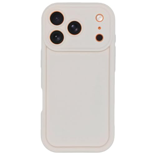 Image of Puxicu Slim Case for iPhone 17 Pro, Enhanced Camera Protection, Shockproof Skin-Friendly Touch Soft Case Cover for iPhone 17 Pro Phone 6.3 inch, White