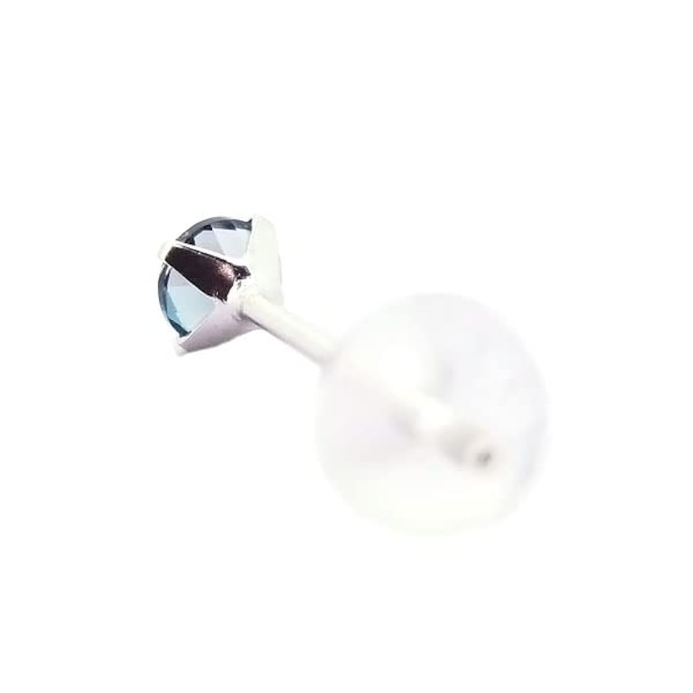 Amazon | プラチナ900 製 3mm ロンドンブルートパーズ Pt900 4本