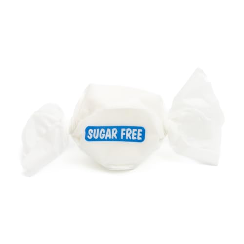 Taffy Shop Sugar-Free Very Vanilla Salt Water Taffy – Gourmet Soft Chewy Candy, Bulk Sweet Snack, Fresh Gift & Gluten-Free, 35 Individually Wrapped Pieces (7oz)
