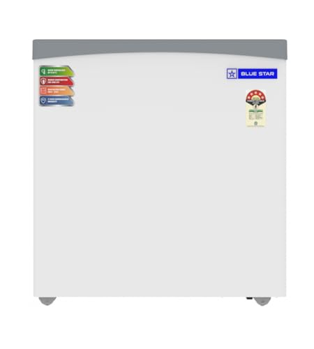 Image of Blue Star GT5-180NP 161 Liters Glass Top Deep Freezer with Sliding Door (White)