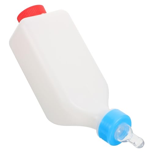UPKOCH Biberón de Alimentación para Corderos Cabras y Terneros Botella de Leche Colgante para Mascotas Alimentación y Ligera con Diseño Seguro