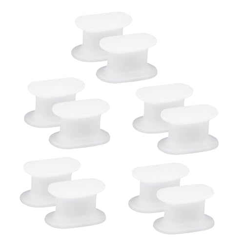 Ipetboom 2sets 5 Pairs Big Bunion Straightener Durable Hallux Separator Comfortable Breathable Design for Everyday Use with Shoes and Socks 5pairs*2