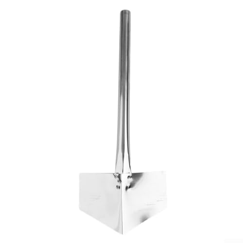 Paleta de esquina de acero inoxidable para exteriores, 90 grados, mango de metal (esquina interna grande)