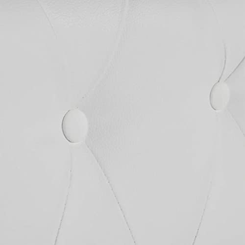 Festnight Chesterfield Sofa 3 Sitzer in Kunstleder Vintage braun Couch Polstersofa Chesterfield 3er Sofa 200cm Vintage Weiß 3-Sitzer Sofa – Bild 6