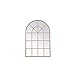 Elegant Decor Metal Frame Rectangle Mirror 14x28 inch in Brass