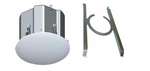 OWI ICM8 8-Inch 2-Way in-Ceiling Speaker, Sold as Each; 3-Position Switch: Full Range, High Ceiling, and Subwoofer; 8 Ohms and 70V at 13/25/50/100W; Built-in Metal Housing