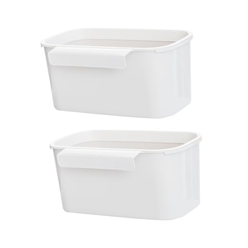 Caja colgante rectangular para almacenamiento y basura blanca