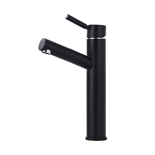 Robinet de salle de bain extractible en laiton avec mitigeur eau chaude et froide