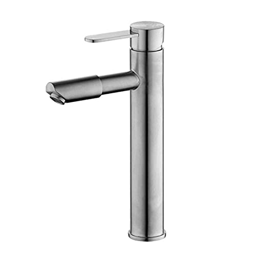 Grifo lavabo de baño con boca giratoria y boquilla recta de acero inoxidable 304 2