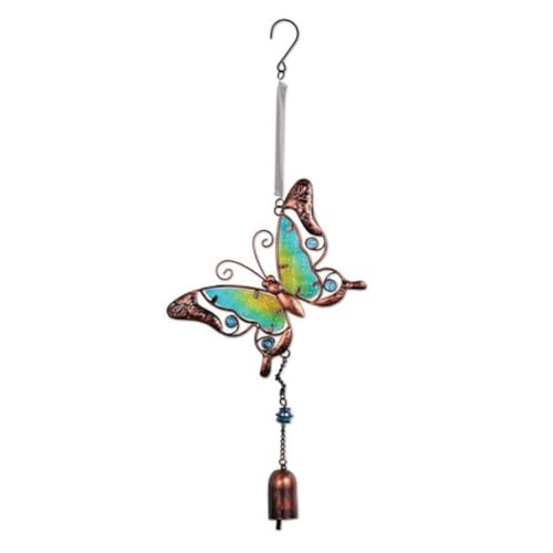 Sunset Vista Designs Metal and Glass Butterfly Bouncy Hanging Decoration