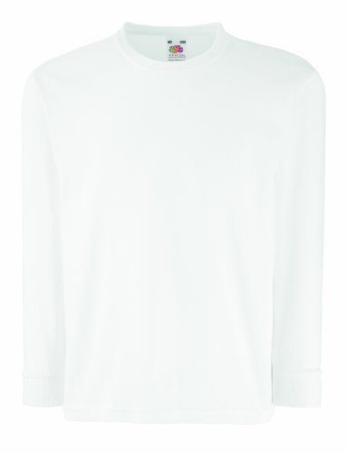 Kinder Langarm T-Shirt Kids Shirt - Shirtarena Bündel 152,Weiß