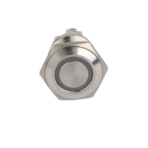 Botón pulsador momentáneo verde para automatización de salpicaderos y paneles de control 4