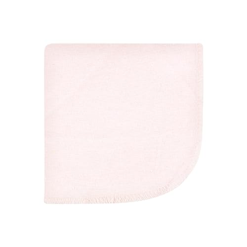 Image of Hudson Baby Unisex Baby Flannel Cotton Poly Washcloths, Pink Bows 12 Pack, One Size