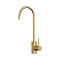 Brio Modern Series Drinking Kitchen Water Filter Faucet (10.4”) for Undersink Filter Systems (Reverse Osmosis RO & Instant Hot Water) | Lead-Free NSF & ANSI Certified - Spot Free, Brushed Gold Finish