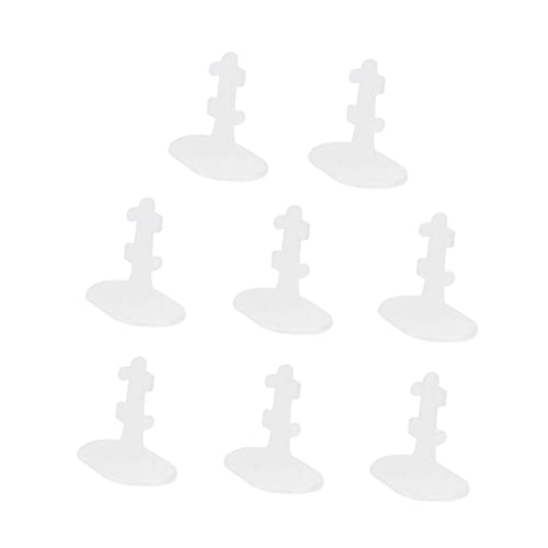 Wakauto 16 Pieces Doll Foot Support Wrist Foot Support Adjustable Stand Display Rack Clothes Holder Clothes Stand Mini Hanger Foot Support Baby