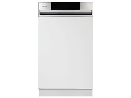 Gorenje GI 520 E15X - Lavavajillas semintegrable / 45 cm / 9 plaquetas a medida / 5 programas/programa de limpieza de 1 h/cesta superior regulable en altura/protección completa contra desbordamiento