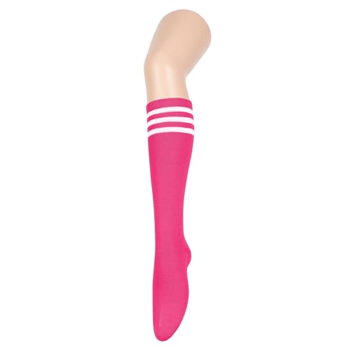 Image of Century Star 3 Pairs Striped Knee High Tube Socks for Women Casual Long Stockings