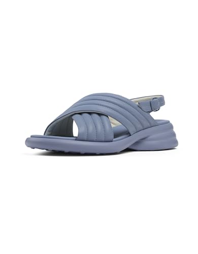 Camper Spiro K201494, Sandalia X-Strap Mujer, Azul 007, 35 EU