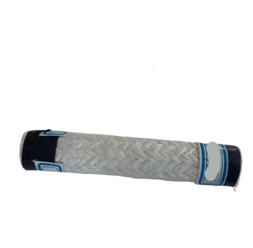 High-Low Temperature Ceramic Fiber Gland Packing Tape - 5M Fireproof Insulation Sealing Rope for Industrial Applications(20mmx20mm)