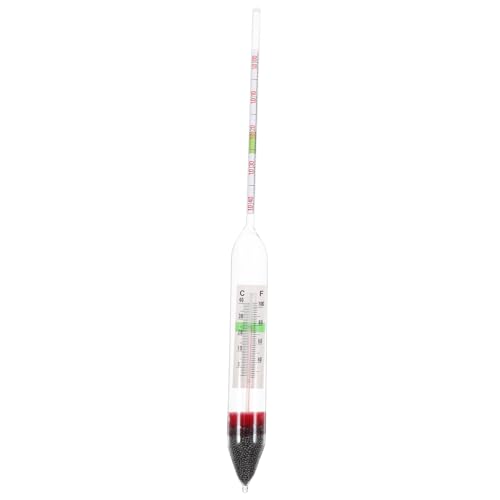 VANZACK Glass Aquarium Salinometer High Sensitivity Hydrometer Accurate Saltwater Hygrometer for Fish Tank