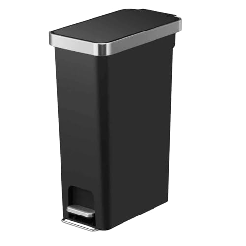 Poubelle à pédale EKO Hana Slim 40l avec fermeture silencieuse