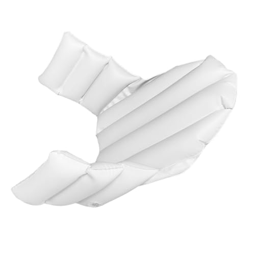 Cojín inflable para asiento infantil de PVC blanco con sistema de inflado rápido