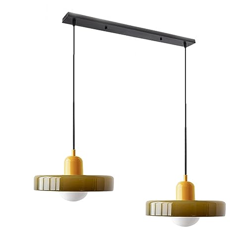Lustre moderne du milieu du siècle en verre vert pour votre salle à manger